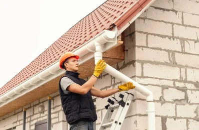 Pose et remplacement de gouttières à Limas